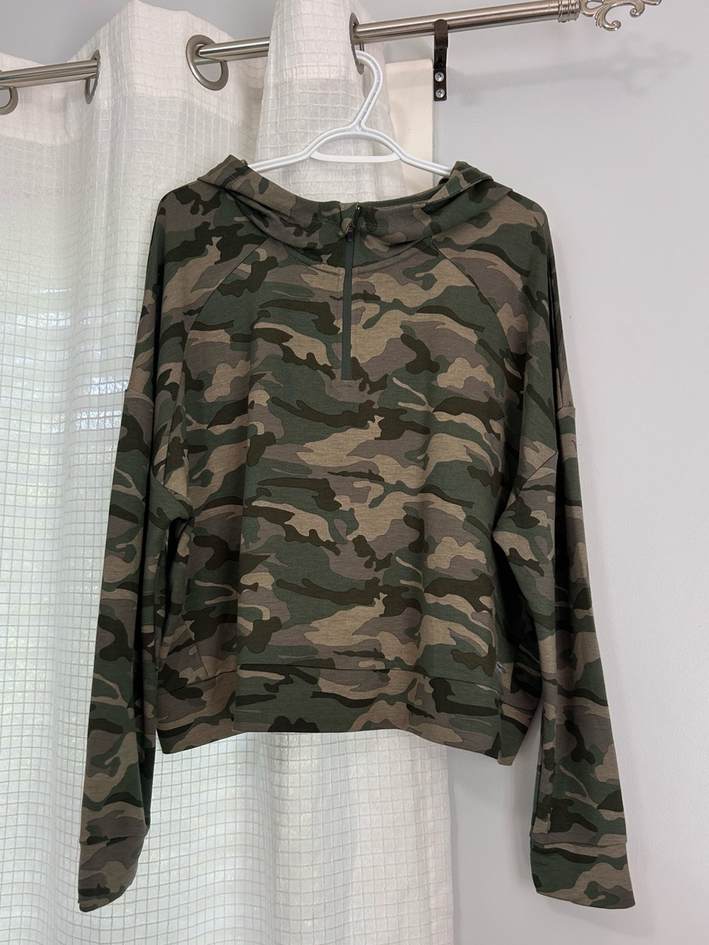 Athletic Works Camo Half-Zip Hoodie